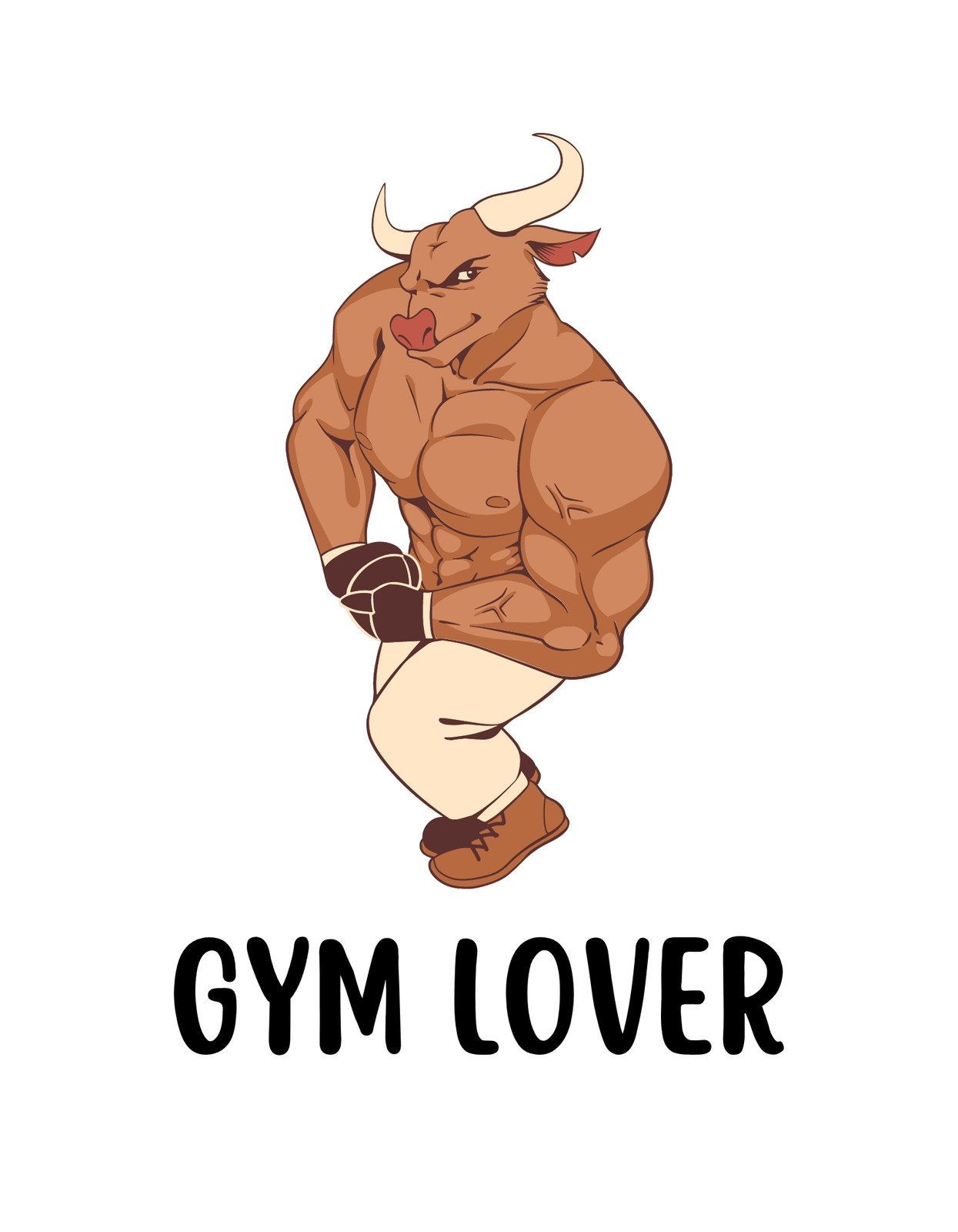 Erő és humor keveredik ezen a mintán, melyen egy izmos bika pózol atléta testtartással, mellkasa büszkén kidomborodik. Megtestesíti a fitnesz iránti szenvedélyt és elszántságot.