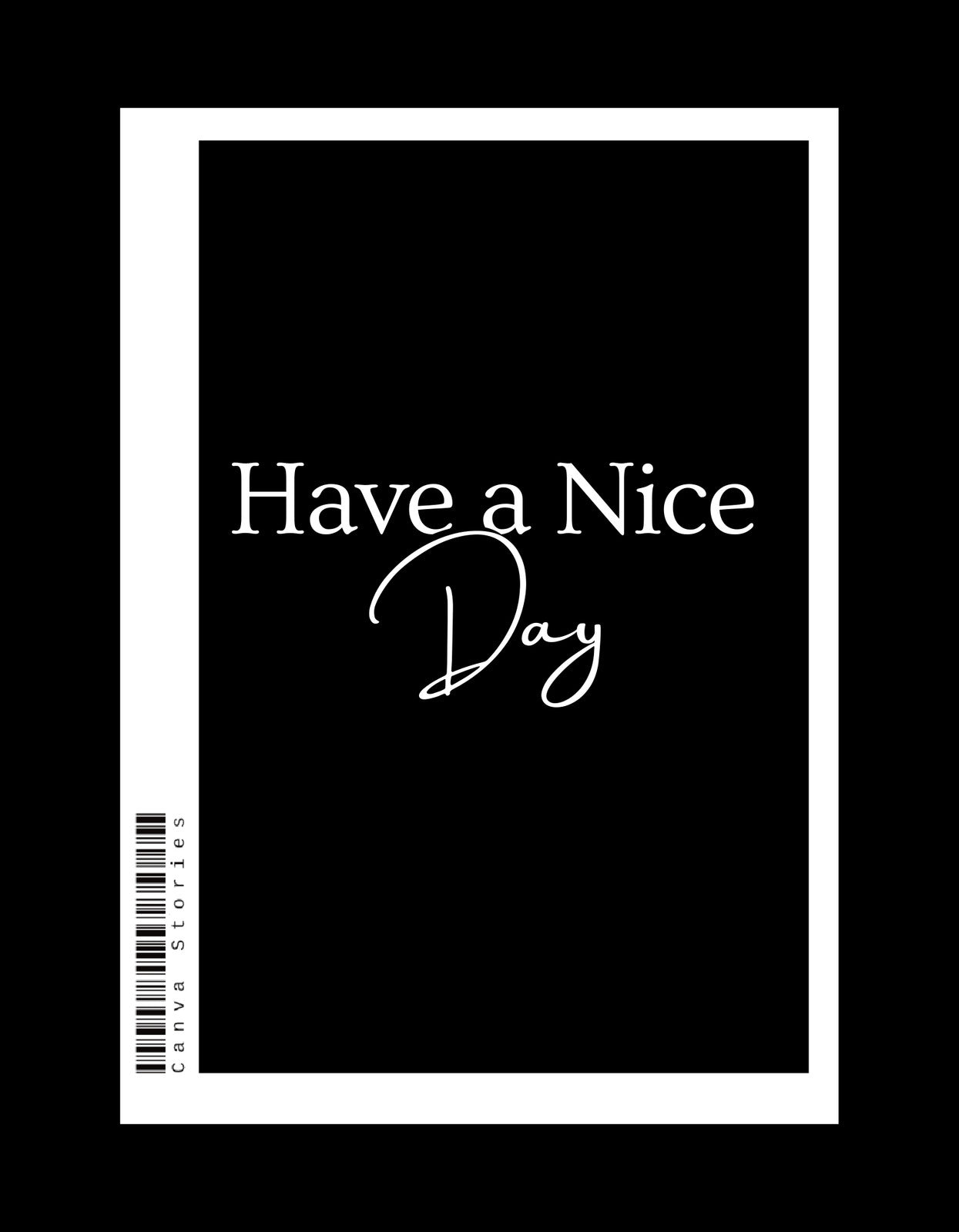 Egy egyszerű, mégis stílusos design, ami a "Have a Nice Day" szöveggel kedves üzenetet közvetít. Fehér szöveg fekete háttérrel, minimalista megjelenés, ami bármilyen öltözetet feldob. 