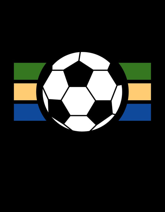 Minimalista labdarúgó grafika 