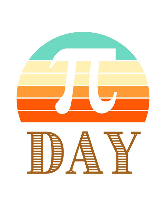 A képen egy nyugtató színpalettájú naplementét láthatunk, melyben a "π" szimbólum és az angol "DAY" felirat olvasható, utalva a matematikai π napra. Az egész egy félkörbe van rendezve, ami kellemes szimmetriát kölcsönöz a dizájnnak. 