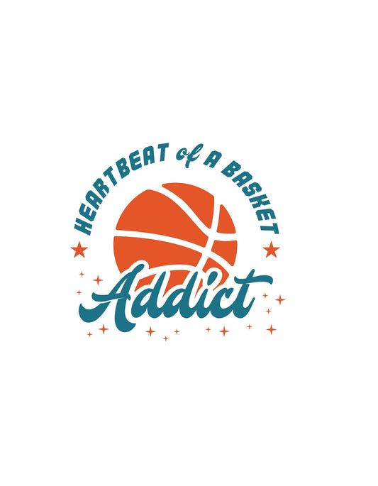 Egy kosárlabdát ábrázoló dinamikus tervezés, mely körül a "Heartbeat of a Basket Addict" szöveg olvasható, jelezve azoknak a szenvedélyét, akik igazán értik és szeretik ezt a sportot. 