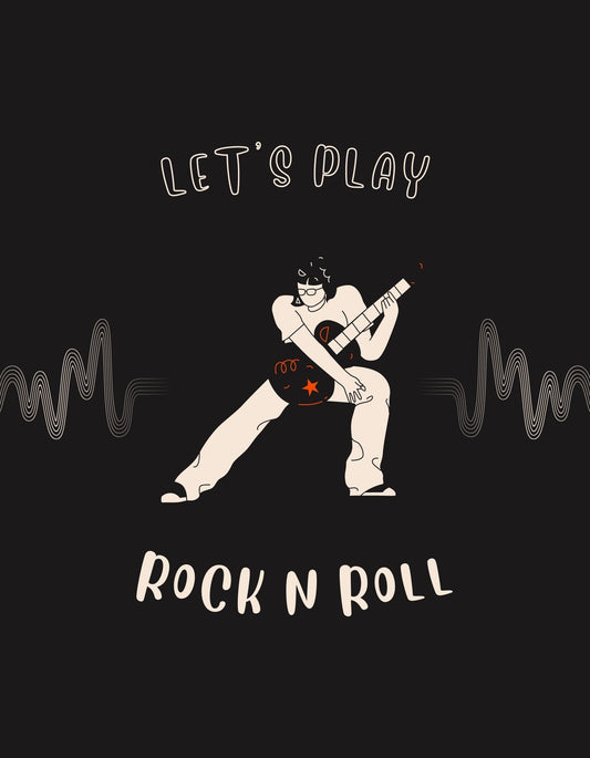 Egy lendületes rockgitárost ábrázoló dizájn, melyen a "LET'S PLAY" és "ROCK N ROLL" feliratokkal még inkább átjön a zene iránti szenvedély. Szemüveges figura gitározik energikus mozdulattal, közvetítve a zene és az életöröm érzését. 