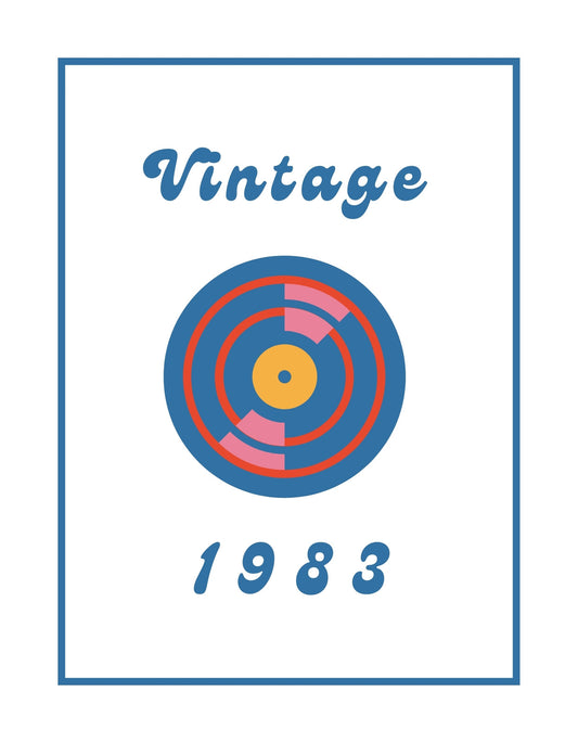 Retro Lemez Design 1983