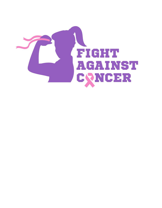 Egy bátorságot árasztó dizájn, amely egy női sziluettet mutat, aki erőt szimbolizáló karját emeli. A dizájnban szerepel a "FIGHT AGAINST CANCER" felirat a mellrák elleni küzdelem ikonikus rózsaszín szalagjával. 